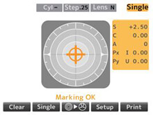 Digital Lensmeter User interface